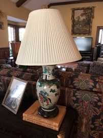 Beautiful heavy Oriental lamp