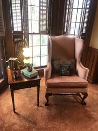 Fabulous Queen an upholstered chair with cabriole legs