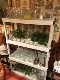 Many sets of glassware for everyday & entertaining
