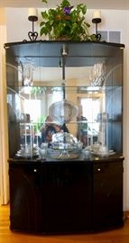 This is a curved front Display and storage chest - very sharp!