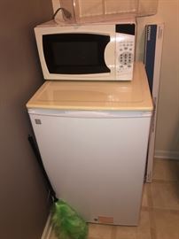 dorm refrigerator and microwave