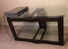 Glass top credenza or tv holder