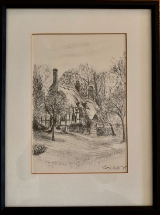 Print of Cottage by John Burt