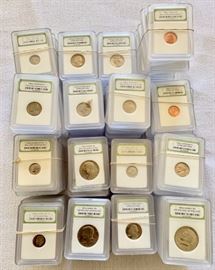 Uncirculated current coins
