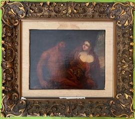 Antique Oil Painting on Canvas