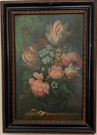 Classic Painting of Tulips and More