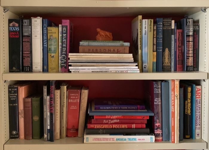 Many, Many Books....(A few here are Poetry and 1920's Interpretive Dance-Related, Ted Shawn, Etc.)