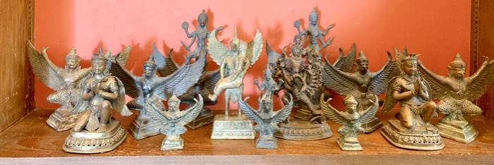 Brass and Bronze Garudas, Legendary Part Eagle and Part Human Guardians in Hindu, Buddhist and Jain Mythology