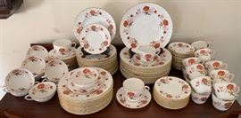 Large Vintage Set of Royal Crown Derby, "Bali"