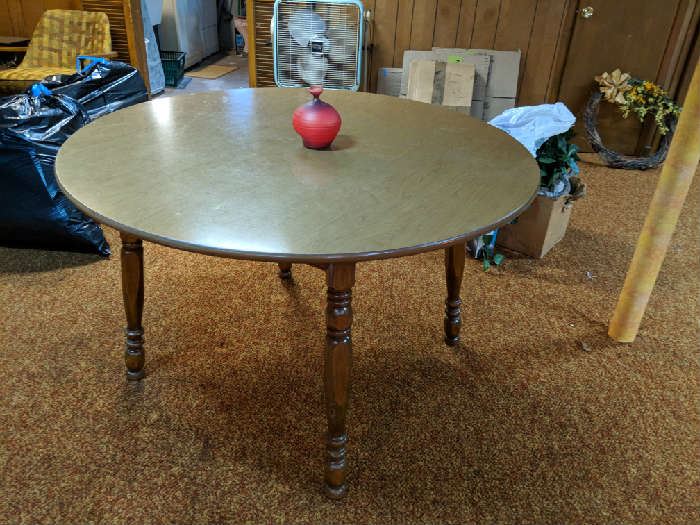 $25 round maple table