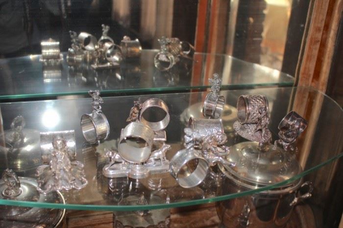 Silver Napkin Holders and other Silver Items