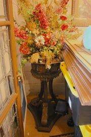 Large Arrangement on Carved Pedestal