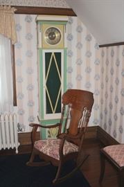 Grandfather Clock and Rocking Chair