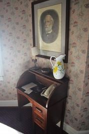Roll Top Desk, Portrait Art and Decorative Items