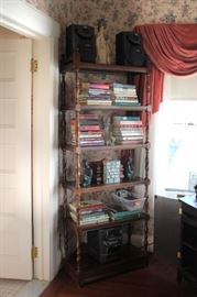Shelving, Books and Speakers