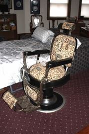 Authentic Barber's Chair by Theo A Kochs