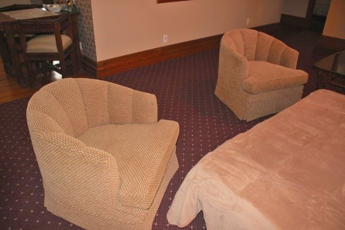 Pair of Barrel Chairs