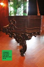 Steinway Carved Grand Piano in Rosewood, circa 1850’s, redone by Steinway in 1990’s