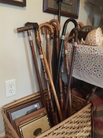 Cane collection.