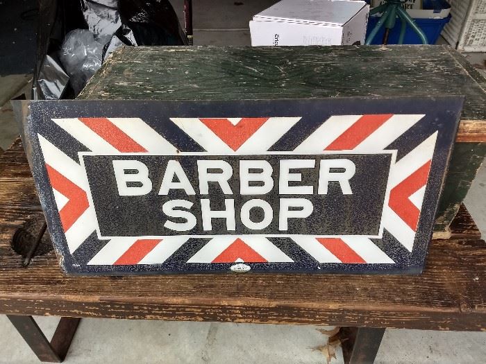 Original 2 sided Barber Sign