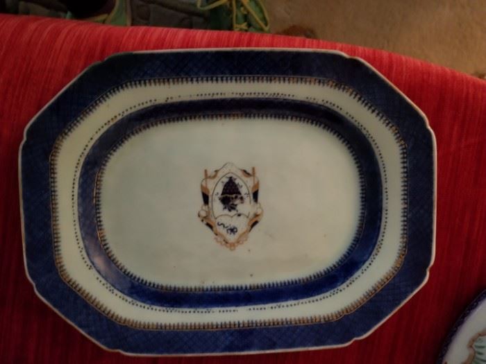 antique Chinese export platter 