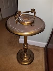 vintage brass smoking stand