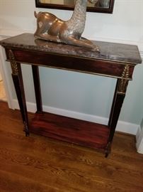 Edwardian marble top console table
