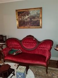 antique Victorian sofa