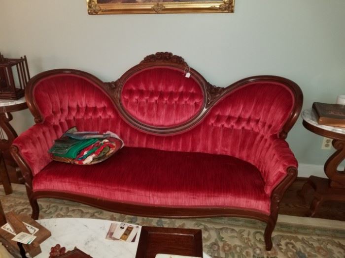 antique Victorian sofa