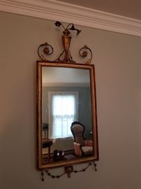 antique 1850 gilt wood and gesso Georgian mirror