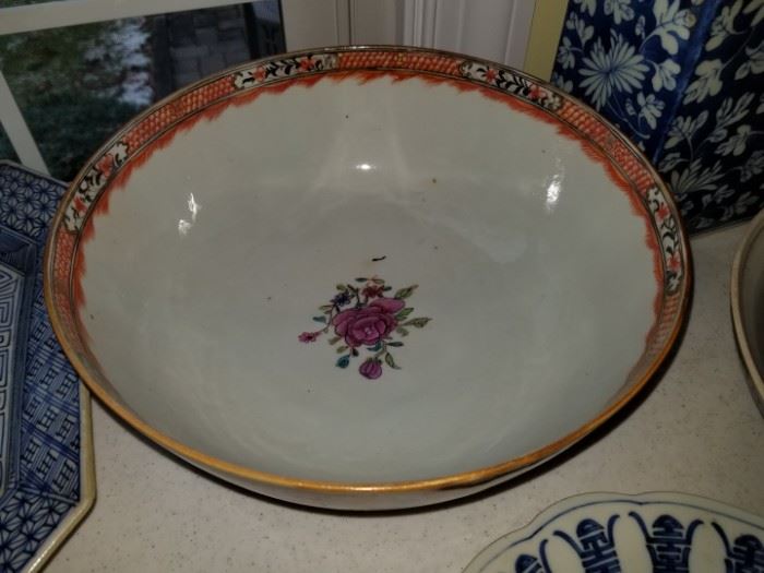 Chinese export punch bowl