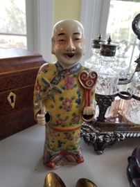antique Chinese man figurine