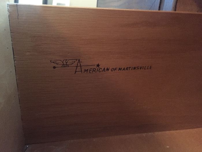 American of Martinsvile vintage bedroom furniture