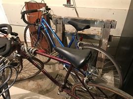 Vintage 10 speed bikes