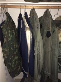 military uniforms and jackets