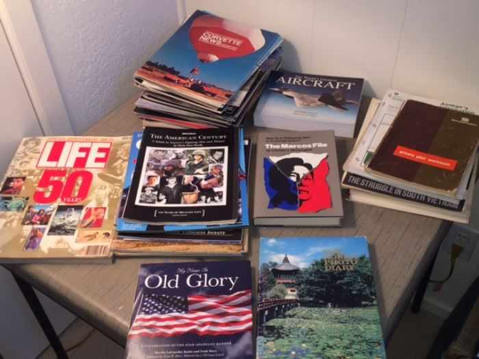 magazines and books