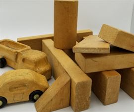 Vintage wooden blocks