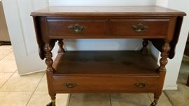 Small gateleg table with drawers
