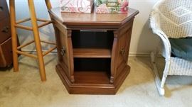 side table with storage