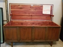 Mid century-style Lane cedar chest