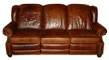 Barcalounger leather sofa