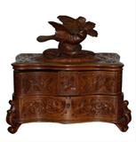 Black Forest carved jewelry box