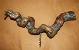 Burled olive wood cork screw