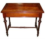 Napoleon III flip top game table in walnut