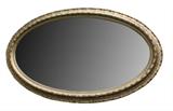 Oval gilt framed mirror