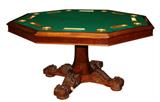 8 player pedestal base game table