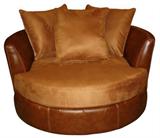 Ultrasuede over sized chair