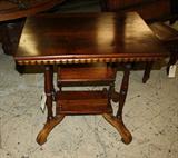Antique American walnut parlor table