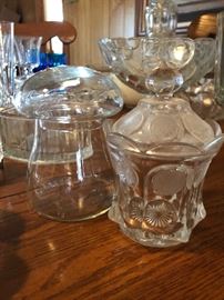 Fostoria Coin Candy dish with lid