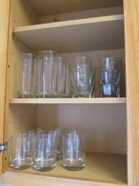 Assorted Glassware & Stems